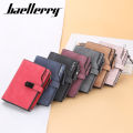 Baellerry Women Wallets Short Magnetic Buckle Top Quality Card Holder Female Purse Zipper Wallet For Women. 