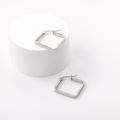 LUXUSTEEL Big Suqare Hoop Earrings For Women Stainless Steel Geometirc Statement Earrings Punk Jewelry Party Birthday . 