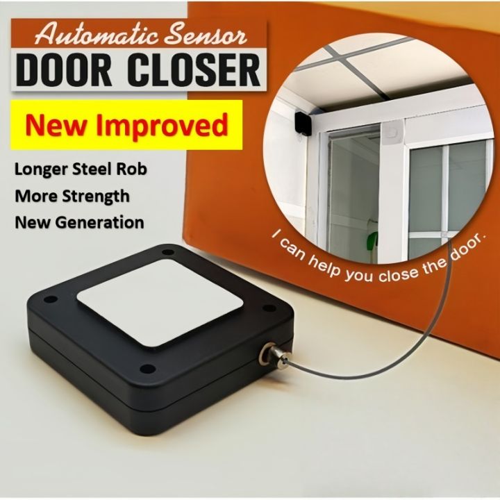 500G/800G/1000G Pull Auto Door Closer Punch-free Surface Mount Automatic Sensor Door Closer Sliding Door Window Closing Device