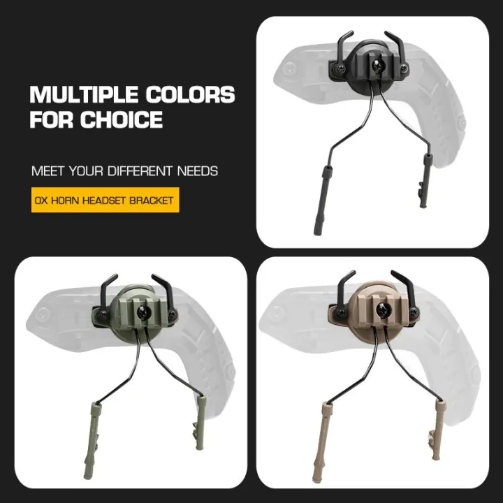 Tactical%20Helmet%20Accessories%20%20Airsoft%20Headset%20Holder%20Helmet%20Rail%20Adapter%20Hunting%20Shooting%20Headset%20Bracket%20-%20Image%206