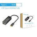 Network Adapter Type-C / USB 2.0 / USB 3.0 to RJ45 Gigabit Ethernet LAN cable adepter to Lan built in driver for PC. 