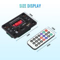 Bluetooth 5.0 MP3 WMA Decoder Board DC 12V Wireless Car Audio USB TF FM Radio Module Color Screen MP3 Player with Remote Control. 
