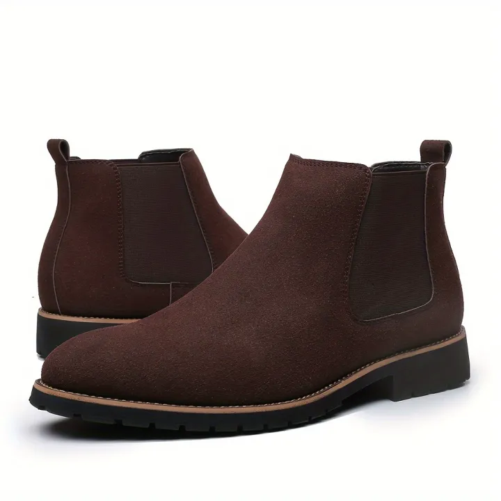 Men's%20Fashionable%20Frosted%20round%20Toe%20Mid-Top%20Chelsea%20Boots%20Slip-On%20Casual%20Boot%20Style%20-%20Image%202