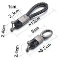 Metal Keychain Creative New Woven Rope Car Key Key Chain Key Ring Martin Buckle Small Gift. 