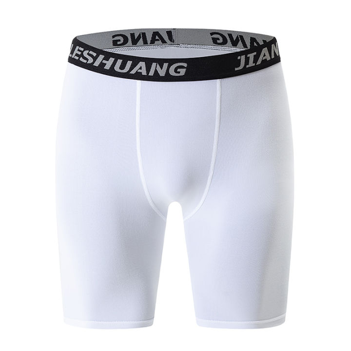 1/5%20Pcs%20Men's%20Plus%20Size%20Black%20And%20White%20Long%20Sports%20Underwear%20Running%20Fitness%20Basketball%20Football%20Elastic%20Waist%20Shorts%20Teenagers%20-%20Image%204