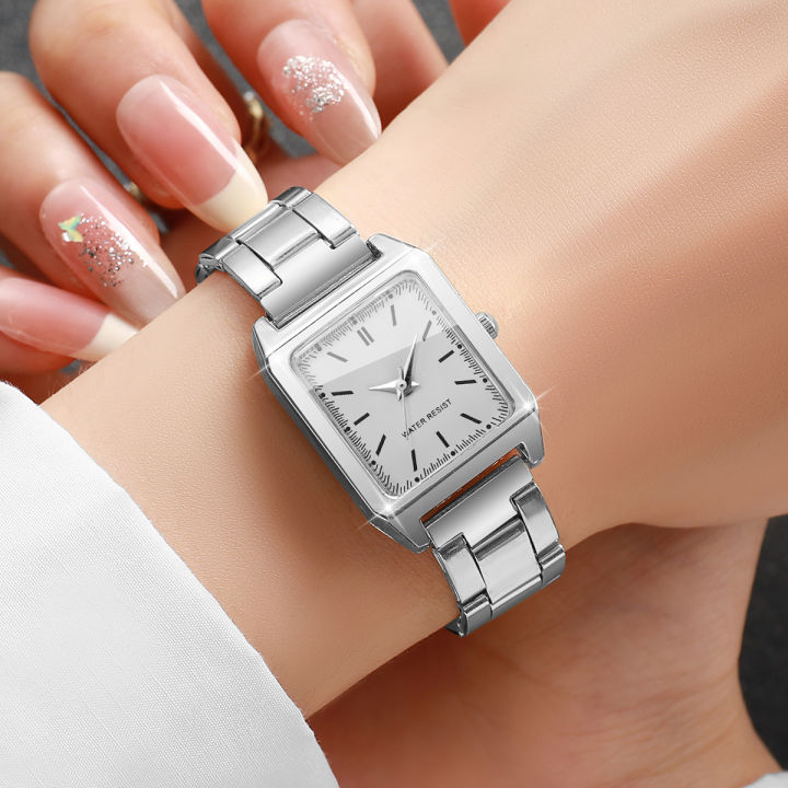 1/2PCS%20Fashion%20Women%20Quartz%20Wristwatches%20Square%20Dial%20Ladies%20Watch%20Girls%20Clock%20Reloj%20Mujer%EF%BC%88Without%20Box%EF%BC%89%20-%20Image%203