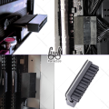 ATX 24 Pin 90 Degree Adapter for Motherboard Cable Management and Improved Airflow. 