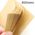 3 Packs Kraft Paper Sticky Note Pad, Memo Note Pad With Grids Lines, Perfect for Memo Notes& Reminders. 