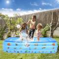 Inflatable Swimming Pool (130cm/75/56h)(150cm/120cm/56h)(180cm/130/56h)(210cm/140/60h)Kiddie Pool Durable Thickened Ocean World Design for everyone. 