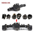 Machined Black Brass Weight TRX4 Portal Axle Drive Housing Steering Knuckle Caster Blocks for 1/10 RC Crawler TRX6 LCG Upgrade.