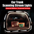 LED Trunk Lighting Lights Dynamic Flowing Flexible Light Strip On/Off Scanning Atmosphere Lamp Waterproof for Car Accessories. 