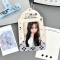 2pcs PVC 3 Inch Photocard Holder  Idol Photo Protector Card Case Display Pendant. 