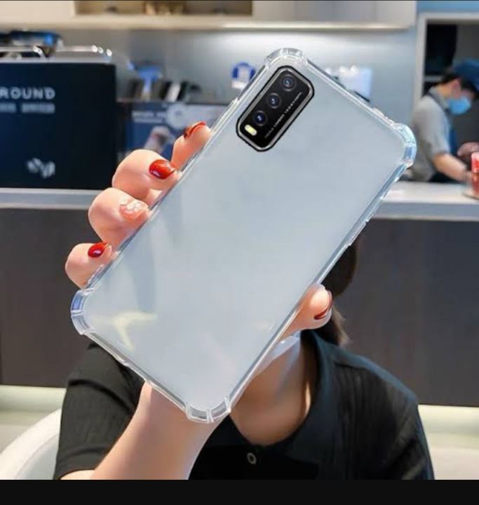 for vivo Y20 Y20s Y20i Y20t Y20a Y20g Y12s Y12a Y12g Y30G Airbag Soft Silicone Transparent Back Cover Case