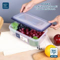 Superlock micronware food storage box candy storage box fruit storage lid vacuum double wall. 