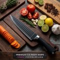 Stainless Steel Non-Stick Wave Pattern Kitchen Knife - Multipurpose Corrugated Chef Knife for Vegetables Cutting. 
