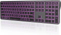 RGB Wireless Bluetooth Keyboard Full Size Multi-Purpose Rechargeable Keyboard Backlight Gaming Keyboard for Tablet PC. 