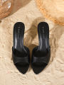 Women's Sandals Fashion Summer Elegant High Heels Outdoor Banquet Open-Back Heels,Valentine's Day for Girls Women's Shoes.