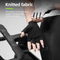 ROCKBROS Half Finger Gloves Summer Bicycle Gloves Anti-Slip Shock-Absorbing Cycling Fingerless Breathable Gym Gloves. 