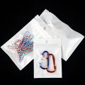 100pcs White Dustproof Sealing Sachet Bag,Phone Case Accessories Jewelry Packing,1 Side Transparent Ziplock Bags.