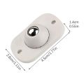 Mini Furniture Mover Wheels Set of 4 | 360° Rotating Self-Adhesive Casters | Stainless Steel Ball Rollers. 