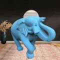 Wooden Carving Modern Elephant Statue decor. 