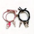 New Cute Cartoon Character Charm Bracelets Set with Star Pendant, Alloy Fashion Jewelry for Unisex. 