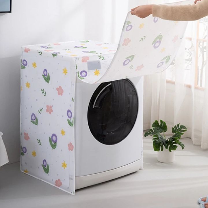 7KG Washing Machine Dustproof Cover Cute Print Anti-Corrosion Cover For Automatic Roller Washing Machine Durable Waterproof Case