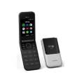 Nokia flip 2710 box pack double sim PTa approved SD card supported long lasting battery backup double screen display/ Nokia keypad feature phone. 