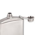 Tiartisan 200ml/260ml Portable Pure Titanium Hip Flask With Funnel Outdoor Hiking Pot Whiskey Wine Pot Bottle.