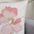 1pc Floral Print Cushion Cover Without Filler, Modern Throw Pillow Case For Sofa, Home Decor Party Decoration 17.7in. 