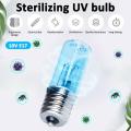 E17 UVC Germicidal Lamp Ultraviolet Steriliser Light Bulbs 12V 220V Kit Quartz Tube Ozone 254nm for Disinfection Sterilization. 