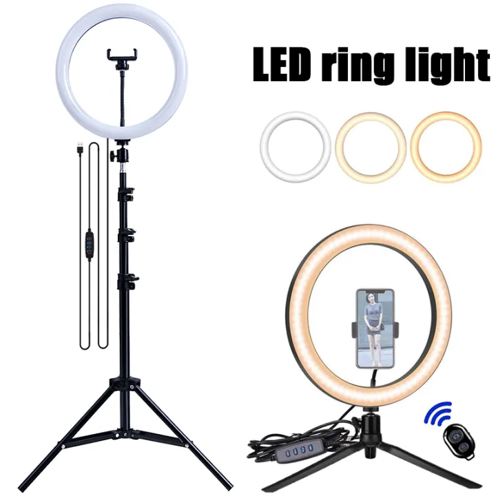 33cm%20LED%20Selfie%20Ring%20Light%20Photography%20Lights%20Warm%20Cold%20Lamp%20With%20Tripod%20Dimmable%20USB%20Ringlight%20For%20Tiktok%20Video%20Live%20Fill%20Lamp%20-%20Image%202
