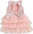 zeeniastic fancy ruffle frock for baby girls. 
