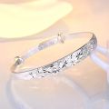 925 Silver Original Romantic Gypsophila Star Bangles for Women Bracelets Fashion Party Wedding Accessories Jewelry. 
