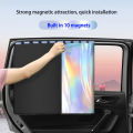 Car Sunshade, UV Protection Curtain Car Trunk Organizer Backseat Storage Bag High Capacity Multi-use Oxford Car Seat Back Organ.