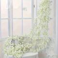 Artificial Sakura Flowers Vine Hanging Fake Floral Garland Home Garden Wedding Arch Party Cherry Blossom Wall Decor Arrangement. 