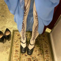 Aesthetic Retro 2000s Y2k Style Women's White Punk Fashion Casual Socks Novel Fashion Cute Socks Street Wear Emo Girls Gothic. 