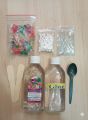 DIY 8 in 1 Crystal Slime Kit for Kids Multicolour with Activator. 