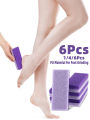 1/4/6Pcs Foot Pumice Stone Exfoliating File, Callus Dead Skin Remover,Heel Brush,Salon Foot Scrub Pad,Pedicure Exfoliating Tools. 