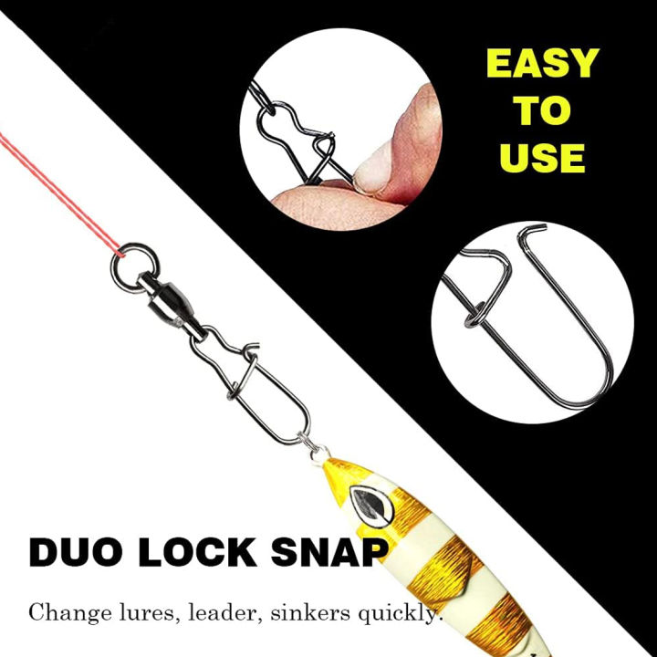 9KM%2010Pcs%20Fishing%20Ball%20Bearing%20Swivels%20with%20Duo%20Lock%20Snap%20Stainless%20Steel%20Fishing%20Fast%20Clip%20Fishing%20Connector%20-%20Image%206