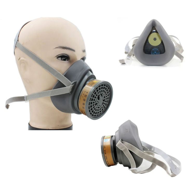 Half Face Chemical Facepiece Reusable Half Face Respirator Anti Industrial Construction Dust Gas Mask 6200 7500 7502 Half Face Mask Gas Respirator - View #8