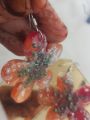 Beautifull handmade resin earrings. 