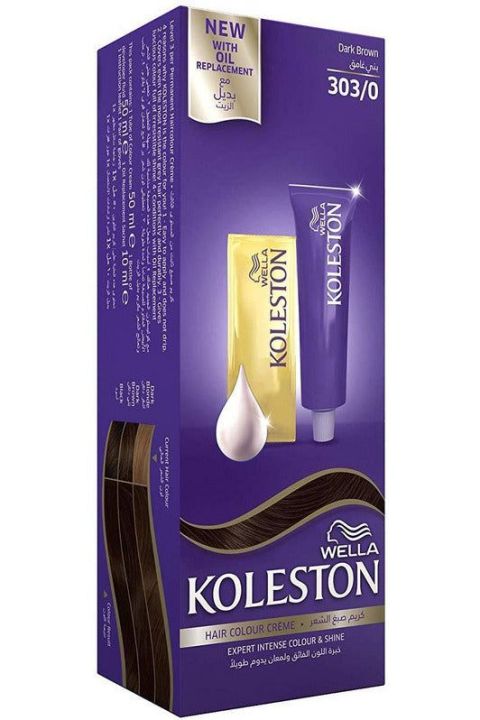 Wella hair color Dark Brown 303 koleston