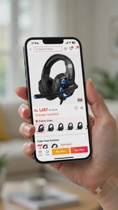 PRO II RGB Gaming Headphones with Noise Cancelling Mic, 7.1 Surround Sound, Super Bass, Vibration, Soft Memory Foam Ear Cushions, for PC, PS4, Mobile, Laptop, and Gaming Consoles - Unique Mall