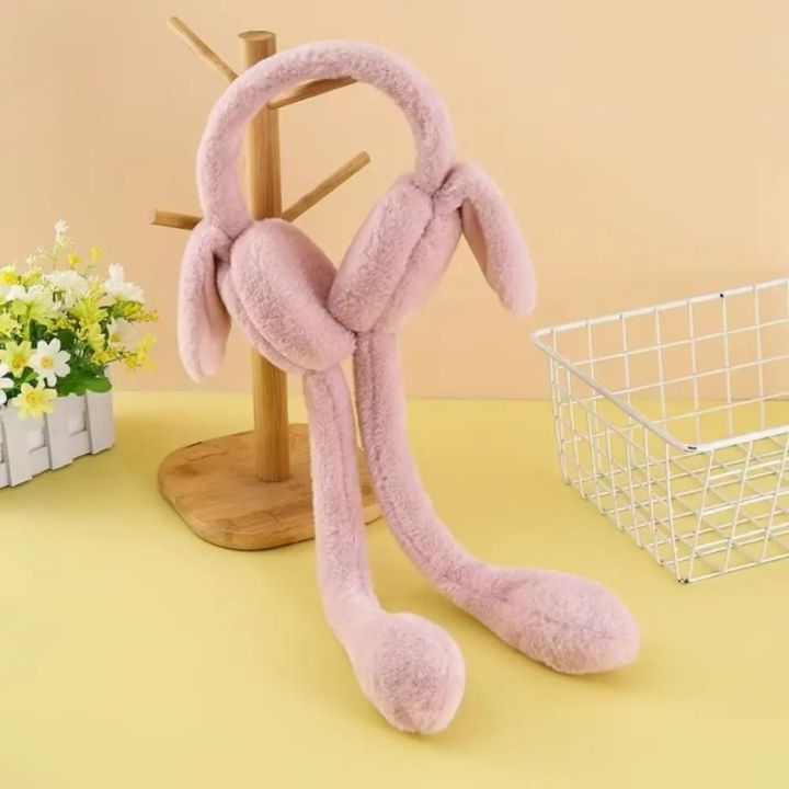 Funny%20Rabbit%20Ear%20Muffs%20Soft%20Moving%20Jumping%20Ears%20Winter%20Warm%20Earmuffs%20Ear%20Warmer%20for%20Women%20Girls%20-%20Image%202