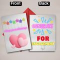 Greeting Card Printed for Congratulations for Engagement. 