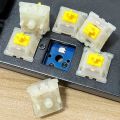 Gateron Milky Yellow / Red Switch 5pin Rgb Backlight Linearit Shaft For All Mx Hotswap Mechanical Keyboard DIY. 