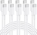 MIZIQIER 5-Packs USB C to USB C Cable , Type-c 60W(3A) Charger Cable for for iPhone 15/15 Pro/15 Plus/15 Pro Max, iPad Mini 6. 