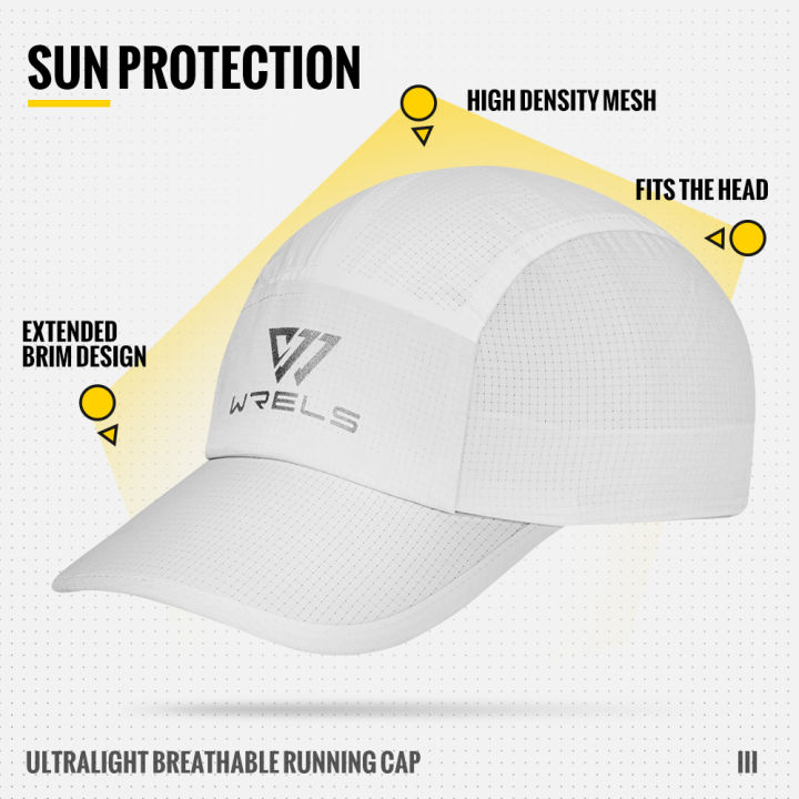 WRELS%20Running%20Cap%20Lightweight%20Mesh%20Brim%20Tennis%20Cap%20Breathable%20Quick%20Dry%20Sunscreen%20Hat%20Adjustable%20UV%20Protection%20Baseball%20Cap%20-%20Image%202