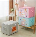 Foldable Storage Box for Clothes, Quilts & Toys | Cartoon Animal Design Kids Organizer | Dustproof Travel Bag. 